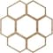 Ekena Millwork Florin Wood Fretwork Pierced Ceiling Medallion, Red Oak, 36"OD x 15 3/8"ID x 1/4"T CMWP36X36X0250FORO - alternate 5